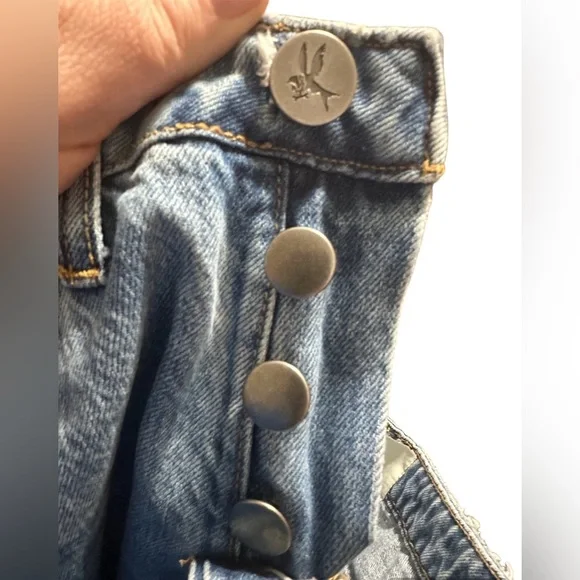 Women’s One Teaspoon Cutoff Trucker Shorts Size 28 - Picture 5 of 12